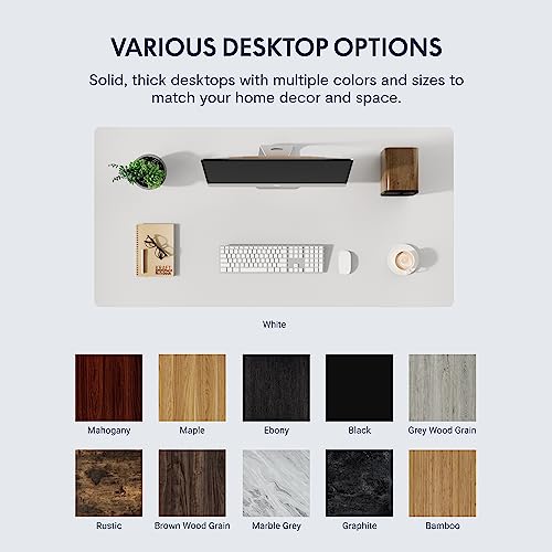 Flexispot EC1W+TB-R4830W-CB Electric Standing Desk Whole Piece 48 X 30 Inch Desktop Adjustable Height Desk Home Office Computer Workstation Sit Stand Up Desk thumb #7