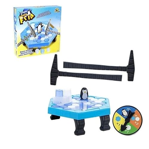 Kit Brinquedo Crocodilo Morde Dedo e Jogo Quebra Gelo Pinguim Numa Fria