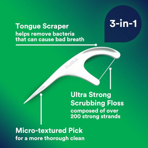 DenTek Triple Clean Floss Picks, No Break & No Shred Floss, 150 Count - image 3