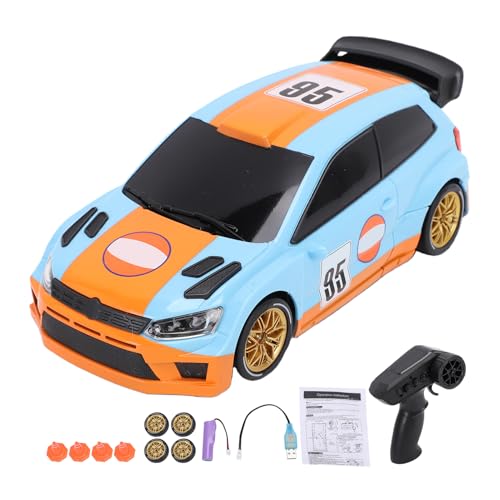 Véhicule de Course électrique télécommandé Domary 1/24 Orange pour Enfant