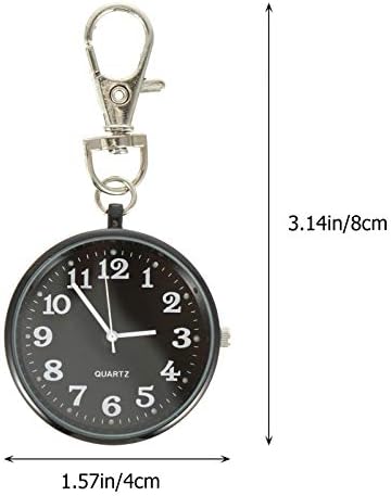 Balacoo TEHAUX Nurses Fob Watch Retro Quartz Pocket Watch Keyring Nurse Watch Keychain Hanging Pendant,1
