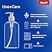 Bar5F Plastic Bottles with Pump Dispenser, 8 oz | Leak Proof, Empty, Clear Refillable, BPA Free for Body Wash, Moisturizer, Face Cream, Liquid Soap | Black & White Pumping Caps | Set of 2