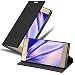 Produktbild Cadorabo Hülle für Sony Xperia XA1 Plus in Nacht SCHWARZ - Handyhülle mit Magnetverschluss, Standfunktion und Kartenfach - Case Cover Schutzhülle Etui Tasche Book Klapp Style