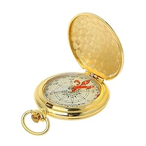 Pocket Watch Flip Compass Portable Hiking Navigation Compass Luminous in The Dark Navigation Car Compass Keychain