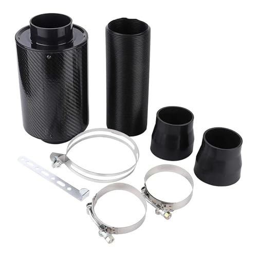 Kit d'admission dynamique 3 pouces en carbone avec filtre à air froid et tuyau d'induction