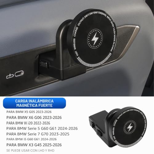 Soporte magnético para tablet de asiento trasero BMW con carga activa 7
