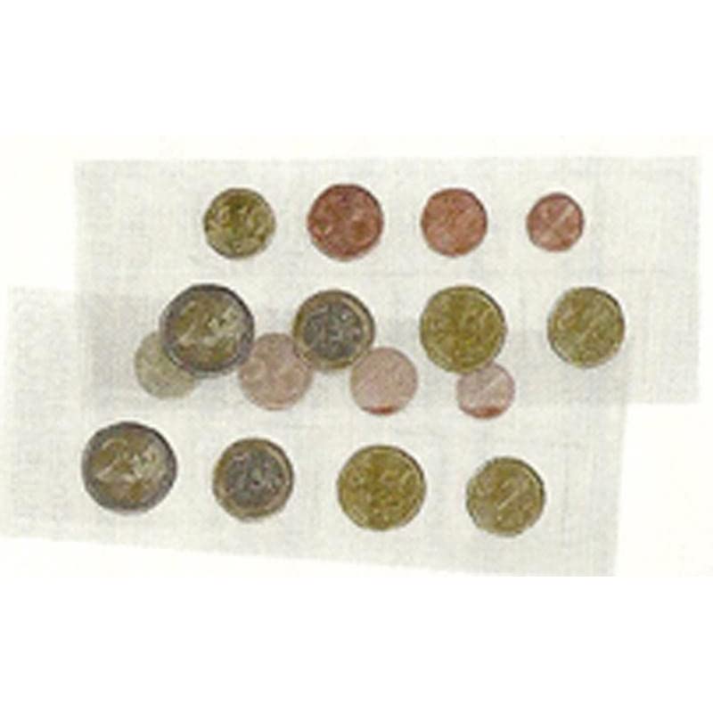 Folio PVC rígido transparente para un juego completo de monedas de Euro curso legal [Lindner K7ES], 100 unidades