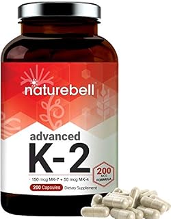 Advanced Vitamin K2 Supplement with MK-7 and MK-4, 200 mcg, 200 Capsules,