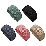 ヘッドバンド 汗止め ヘアバンド【吸汗速乾 肌触りが柔らかい・伸縮性 蒸れない】 抗菌防臭 ヘアターバン スポーツ用 洗顔用 幅広 通気性 無地 薄型 軽量 髪留めらかい ランニング ダンス ヨガ ジョギング 男女兼用 (5枚セット:5色C)