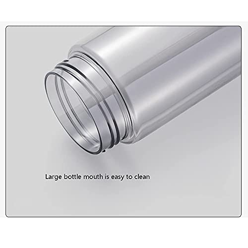 Waterfles Sports Waterfles Lichtgewicht Waterflessen met Stro Pop Open Deksel voor Camping Wandelen Travel Sports Outdoors Fles (kleur: Grijs) - Image 5