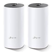 TP-Link Deco M4 Wifi Mesh, Dual Band AC1200, 2 Porte Ethernet Gigabit, Modalità router e access point, Parental Control, 2 Pezzi con Copertura Fino a 260m2