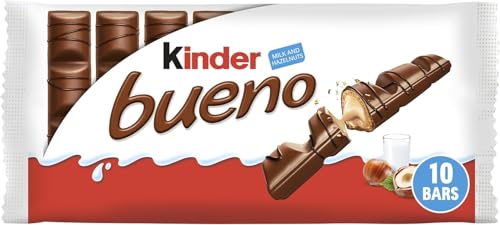 Kinder Bueno Classic Chocolate Bars Pack of 10