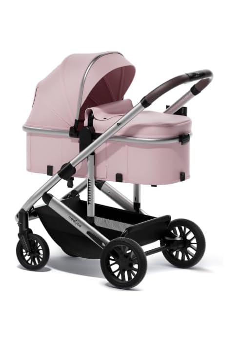newyoo Nestro 516M 2-in-1 Convertible Infant Stroller, Pramette Mode, Blush | Newborn-ready, reve...