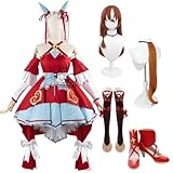 GGcosplay ウマ娘 スティルインラブ 緋想の誓衣 今でも愛してる コスプレ衣装/ウィッグ/靴 （ 道具 別売り ）仮装 ハロウィン イベント cosplay コスチューム (衣装)