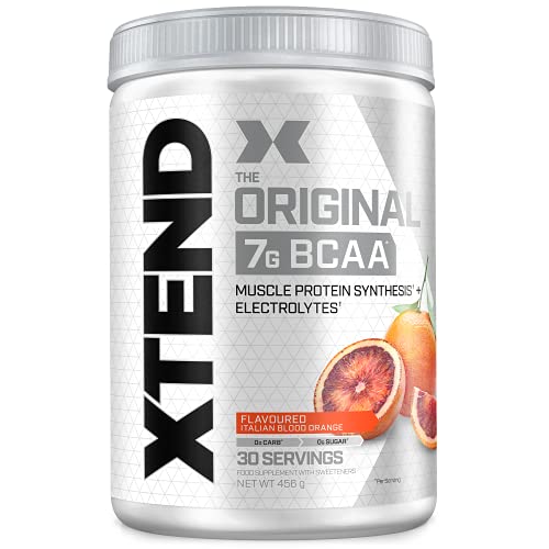 XTEND Original - BCAA-Pulver - Blutorange | Ergänzungsmittel mit verzweigtkettigen Aminosäuren | 7 g BCAA + Elektrolyte für Regeneration & Hydration | 30 Portionen