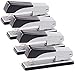 Produktbild General Office Klammerhefter: 4er-Set Büroheftgeräte aus Metall und Kunststoff, für 20 Blatt (Hand-Tacker, Hefter für Standard-Klammern)