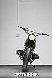  Notebook: Front View Of A Classic Bmw Aircooled Motorcycle , Journal for Writing, College Ruled Size 6\