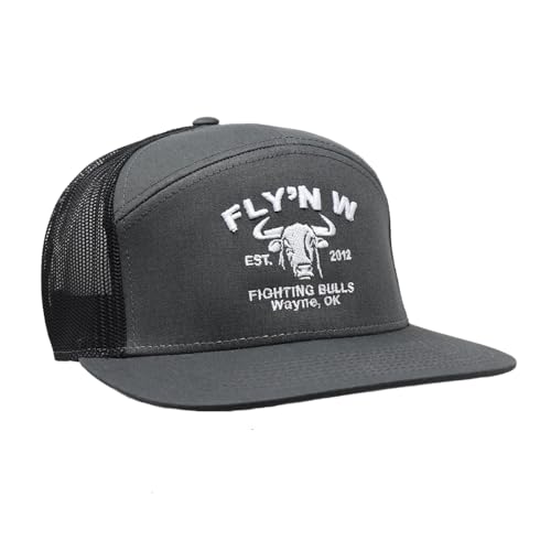 Rodeo Time Dale Brisby Cody Webster Fly'N W Adjustable Snapback Hat (US, Alpha, One Size, Charcoal)