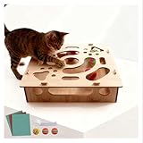 【Riduzione comportamenti distruttivi】Scatola per lima per unghie per gatti attira il gatto con suoni dinamici che incoraggiano l'esplorazione e deviano l'attenzione, riducendo naturalmente comportamenti distruttivi attraverso percorsi di gioco interattivi.