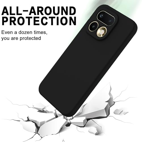 Image of FIRST MART Matte Silicone Back Cover for Realme 16 Pro - Black