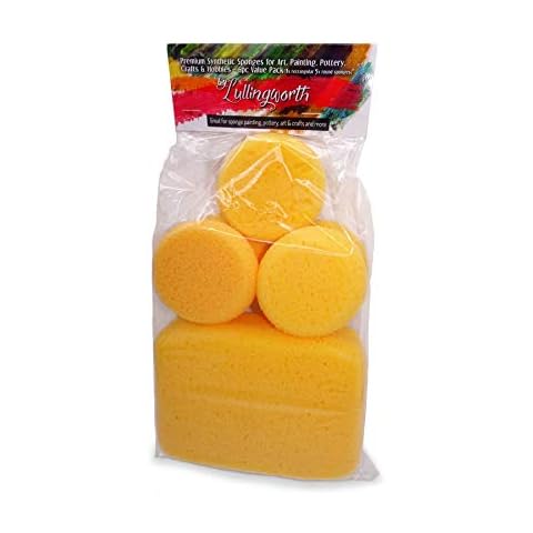 Premium Synthetic Art Crafts Sponges - 6pc Value Pack for Painting, Artists, Pottery, Face Paint, Crafts & Hobbies by Lullingworth® Cover