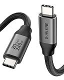 Silkland USB4 Thunderbolt 4 Kabel 5M - 20Gbps Data Transfer, PD3.1 240W 48V/5A, 5K@60Hz 4K@60Hz Video for iPhone 16/15, MacBook Pro, iPad, XPS, Surface Pro, VR Headset