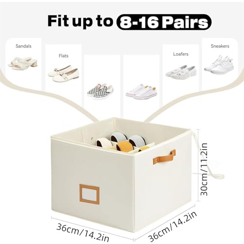 Boite a chaussures empilable et portable pour optimiser le placard - 5