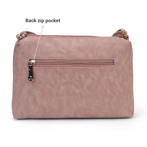 Image of Mochi Women Casual PU Soft Body Zipper closure Quilted Sling Bag