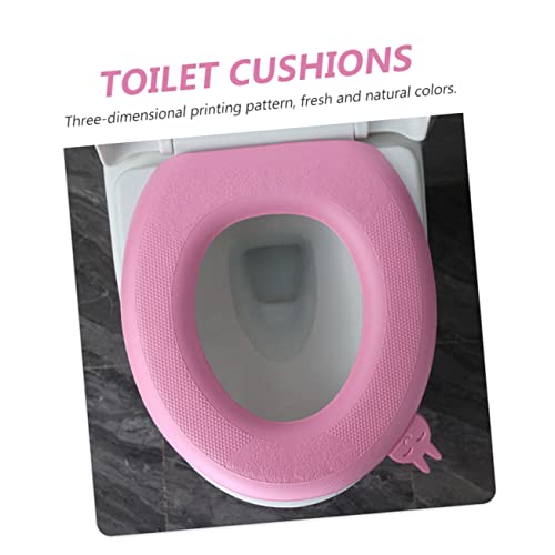 Cabilock 2 Stück Toilettenmatte Toilettensitzkissen Tragbares Sitzkissen Fuzzy Toilettensitzbezug Reisesitzkissen Komfortsitzkissen Dickes Badezimmerkissen Wiederverwendbare – Bild 8