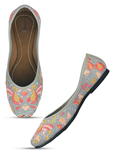 desi colour Flat Footwear/Mojari/Punjabi Jutti/Bellies for Women-picture-15