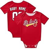 KREDE St. Louis Baby Clothes Unisex Bodysuit Custom Name Number for Boy Girl