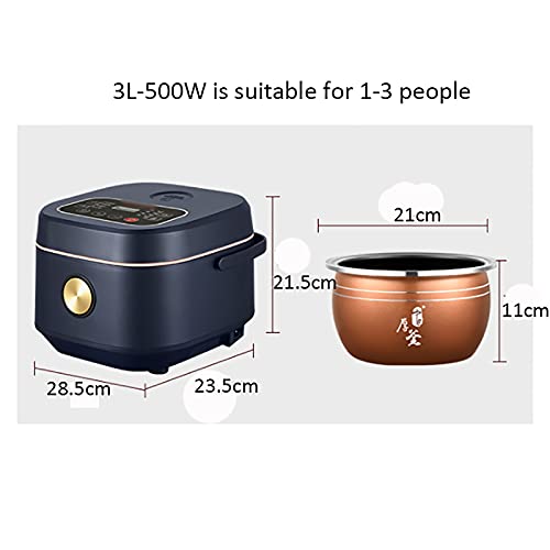 zsh Reiskocher mit Dampfer (3/4/5L) Non-Stick -Multi-Kocher, 24h Timer & Halten Sie warme Funktion, machen Sie Rice… – Bild 3