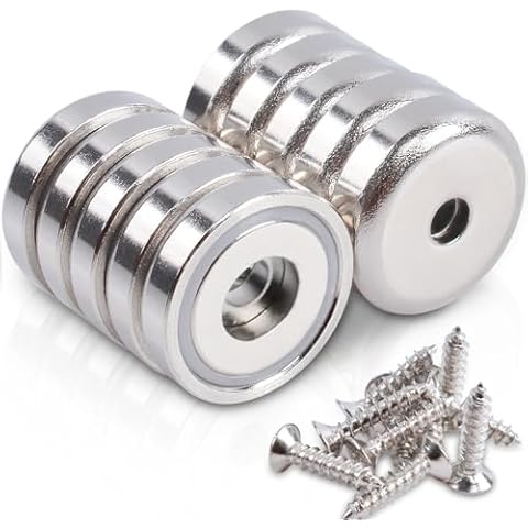 MIN CI 10pcs 20mm Heavy Duty Neodymium Magnets Cover