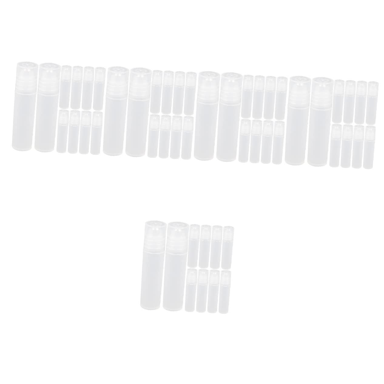 minkissy 50piezas Botellas De Perfume Rellenables De Rodillo De Inoxidable Frascos De Viaje Para Esencial Cosméticos y Perfume Cada