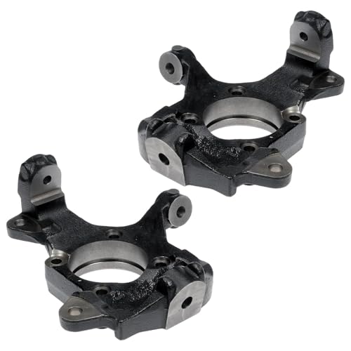 Image of Detroit Axle - Front Knuckles Kit for 2001-2006 Chevrolet Silverado 2500 HD 3500 2001-2004 Silverado 2500, GMC Sierra 2500HD 3500 Classic, Steering Knuckles Sway Bars Lower Intermediate Steering Shaft