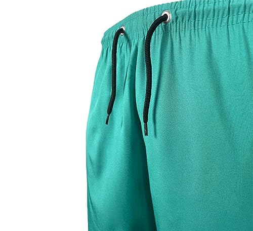 Kit 3 Bermuda Tactel Elastano Masculina Corrida, Academia Treino Lisa, Preta, Vemelha e Verde Ducam.