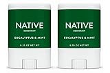 Native Deodorant Mini - Eucalyptus & Mint - (Aluminum Free, Phthalate Free) - 0.35 oz - (2PACK)