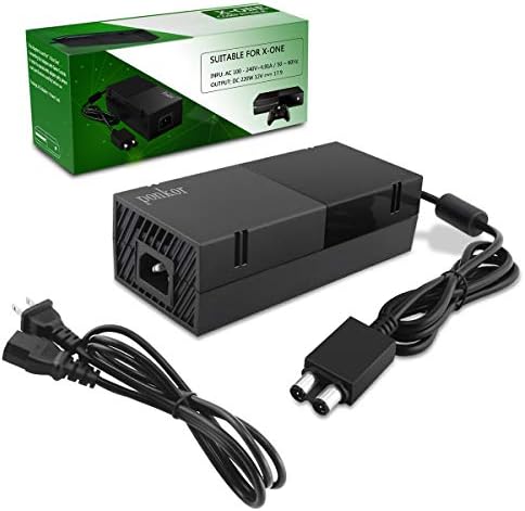 Ponkor Power Supply for Xbox One, Replacement Power Brick Adapter 100-240V Voltage AC Cord Compatible with Xbox One