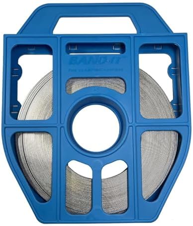 BAND-IT C204B9 1/2 x .030 in Bright Annealed 201 SS Band, 100 ft, Blue Tote