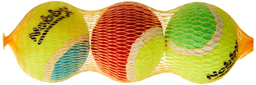 Nobby Tennisball mit Squeaker Sortiert XS 4.5 cm; 3er Netz