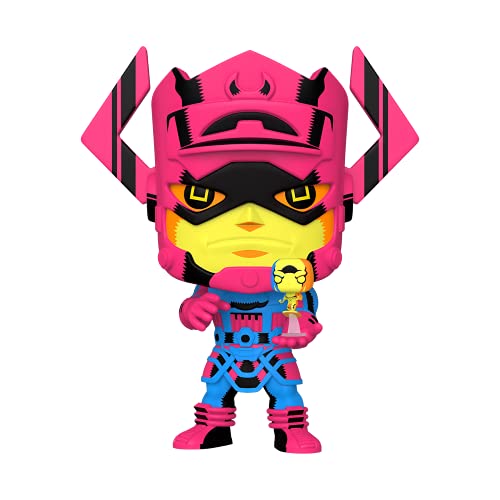 Pop! Jumbo Marvel Galactus With Silver Surfer (Black Light Version) 10&Quot; Vinyl Figure