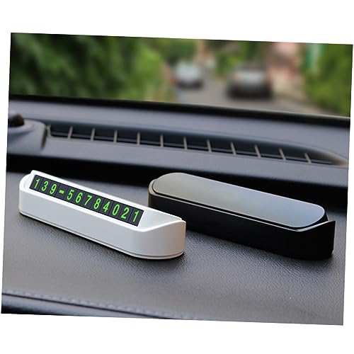 NUOBESTY 2Pcs Número De Telefone De Estacionamento Cartão De Estacionamento Temporário Telefone De C