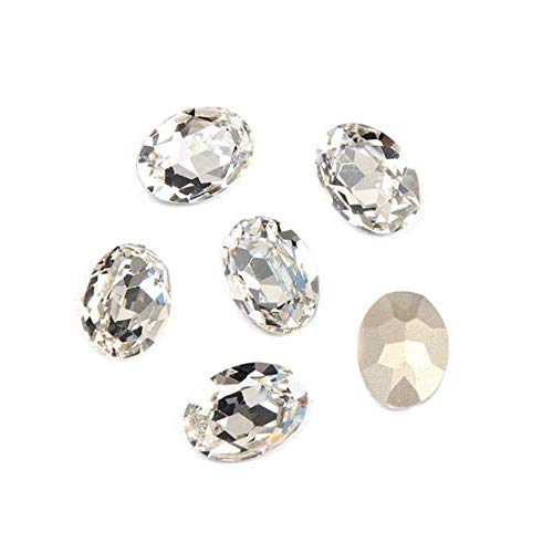 PENVEAT 4120 Oval nähen Strass Genäht Glas Fancy Steine ​​für Kleidung Nähen Kristallen Hochzeit Kleider Dekorative Steine, Kristalle, 20x30mm 3Pcs Cover