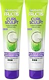 Garnier Fructis Style Curl Sculpt Conditioning Cream Gel for Bounce & Moisture, 5.1 Fl Oz, 1 Count (Packaging May Vary) (Pack of 2)