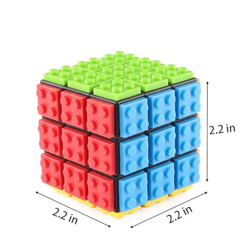 image for AMAZA 3x3 Speed Cube Stress Relief Toys Black 3x3x3 Magic Cube Puzzles
