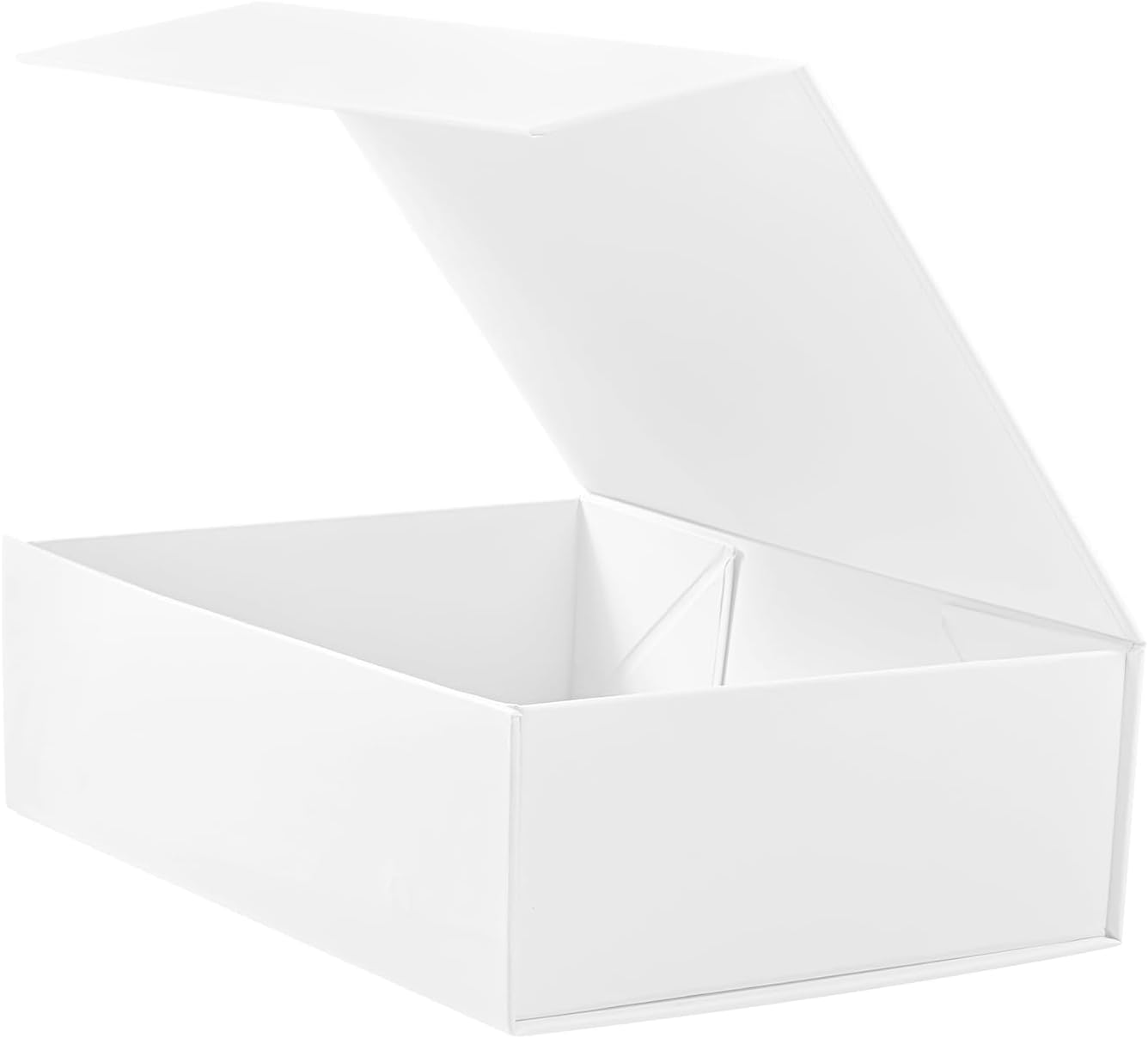 White Magnetic Box. Inches, Rigid Collapsible Boxes with Lids