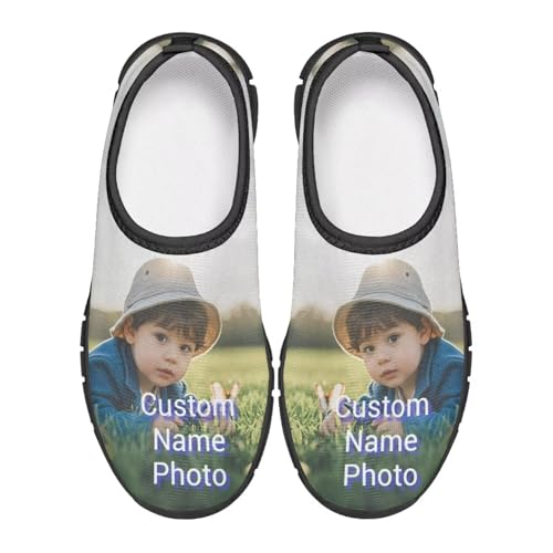 Doojoayie Personalized Gift Shoes for Boys Slip On Shoes Novelty Customize Graphics Shoes