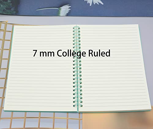 Yansanido Spiral Notebook, 4 Pcs 8.3 Inch X 5.9 Inch A5 Thick Plastic Hardcover 7Mm College Ruled 4 Color 80 Sheets -160 Pages Journals For Study And Notes (4) #TOP4