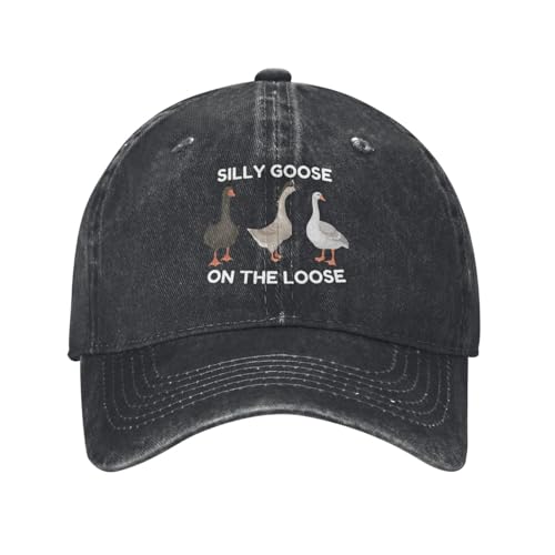 Image of Funny Silly Goose Hat Silly Goosee On The Loose Hat for Women Dad Hats Funny Hats