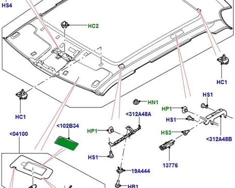 Miniatura 5 de LAND ROVER Vanity SUNVISOR Espejo Range Rover EVOQUE 15 ON Nuevo LR075958